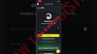 How to REGISTER META-FORCE FORSGAGE  2022 || WATCH THIS NOW!!!