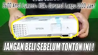 REVIEW PROYEKTOR EPSON EB-X500 XGA 3600 LUMENS, TONTON SEBELUM BELI, UNBOXING LCD PROJECTOR