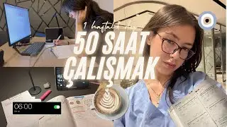 50 Saat Ders Çalıştım | 1 Hafta Benimle Çalışın 