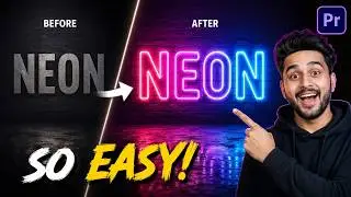 How To Create Neon Text Effect In Premiere Pro Tutorial