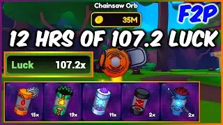 12 HOURS OF 107.2x LUCK AS A *F2P* IN ANIME CHAMPIONS SIMULATOR (ACS) | ROBLOX