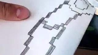 Пиксельный керамбит своими руками из бумаги