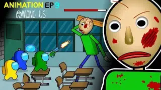 AMONG US WITH DANGEROUS TEACHER | Among Us Animation