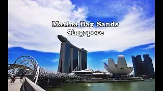 Marina Bay Sands Singapore view from the top | Drone Footage| Aerial view 