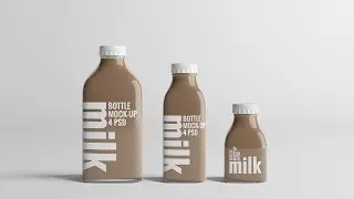 Milk Bottle Mockup Bundle #1 | How To Use