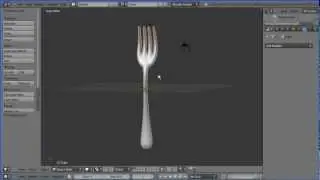 Blender 2.6 Modelling Tutorial - Making a Dinner Table Fork - Part 2 Filling and Extruding