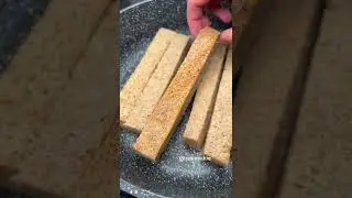 Garlic croutons for foamy