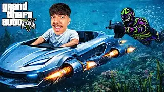 I stole an underwater car in GTA 5 😱 (I got caught)