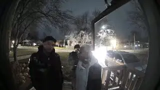 Downside of the Airbnb, local police officers were on-site to kick those bad people out of the house