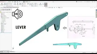 Safety Valve Lever SolidWorks 2021 Tutorial! Fillet command step by step!