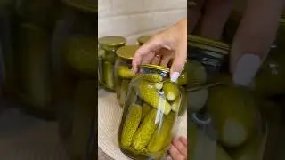Огурцы маринованные на зиму! #рецепт #еда #вкусно #огурцыназиму