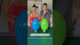 GIANT Surprise Eggs Challenge BLINDFOLD PRANK on girlfriend WIN $100 Prize