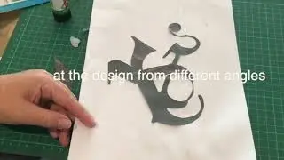 Making a distorted letter collage