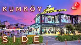ANTALYA SIDE KUMKOY 📍 Evening Walking Tour 4K TURKIYE 
