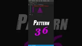PATTERN-36||Alphabet Pyramid pattern in C++ programming 