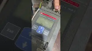 ABB PSE170 soft-starter start.
