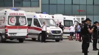 Trabzon maçkada çatışma anı kamerada
