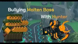 Bullying Molten Boss With Hunter | Tower Defense Simulator |