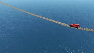 Cars Vs Bridge BeamNG Drive