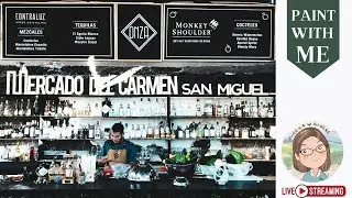Art Livestream| A bar counter at Mercado Del Carmen
