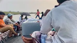 Stroll and fishing by boat in village |Bangladesh