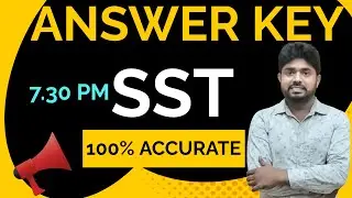 PSTET | SST |  FULL ANSWER KEY | #1 | SST ANSWER ANALYSIS
