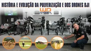 A história e evolução da pulverização e dos drones DJI da linha AGRAS no Brasil e no mundo