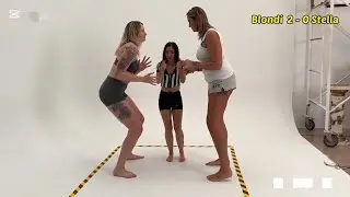 Tall 7ft Amazon Women Wrestling!