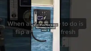 Fresh water with the flip of a switch!  #watermaker #desalinator #howtomakewater #waterfilter