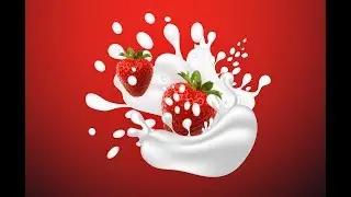 How to create  Milk and water splash in adobe illustrator CC Tutorial