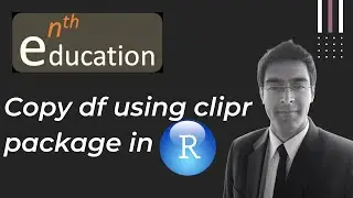 Copy dataframe to clipboard in R | clipr package | R Studio