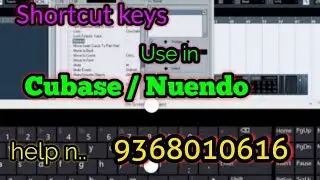 How to use shortcut keys in Cubase / Nuendo Hindi || Love Musical Studio