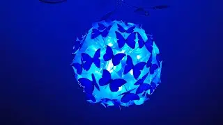 Шар из Бабочек 🦋 МиниМК #decor #butterfly #nightlight #handemade #withlove