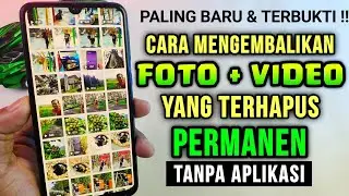 CARA MENGEMBALIKAN FOTO YANG TERHAPUS PERMANEN DI ANDROID - TANPA APLIKASI 🔥