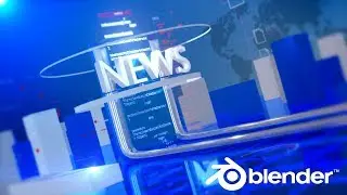 Blender 2.8 EEVEE -News Ident (Motion Graphics)