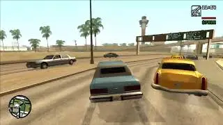 GTA  SA driving car while N.I.B. (2009 Remaster) plays