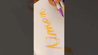 Calligraphy with Colours✍️#shorts #trending #viral #calligraphy