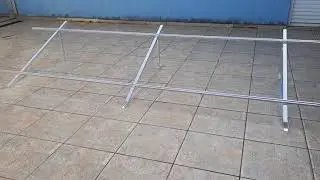 Estrutura Suporte p/ 4 Painéis Solares - Laje