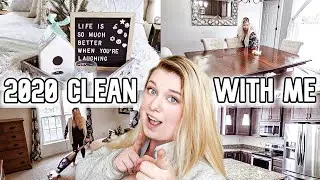 NEW 2020 CLEAN WITH ME! WHOLE HOUSE CLEANING MOTIVATION! CLEAN LIKE A BOSS! LIVING  WITH CAMBRIEA
