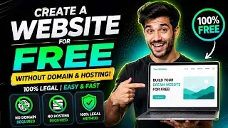Create Your Own Free Website in Minutes | No Coding Required