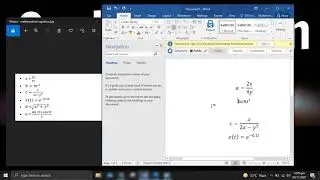 How to write mathematical expressions on Microsoft word