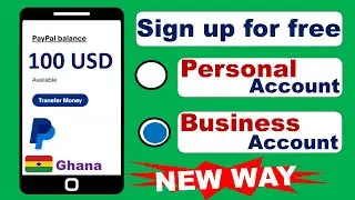 How to create paypal account using Ghana number (Step by step)