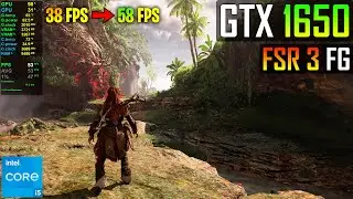 Horizon Forbidden West on GTX 1650 - FSR 3 FG MOD - FPS boost!