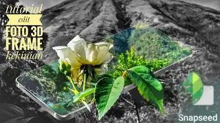 cara edit foto 3d frame keren kekinian di hp android || Snapseed tutorial