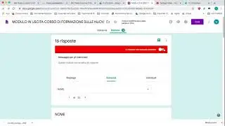 somministrazione del modulo google