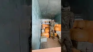 Погрузка 4т в одного, после 8ч дороги домой.