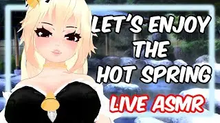 ASMR | Hot Springs Trip with Me? LIVE ASMR  [ VRChat V-Tuber ] [ Binaural Audio ]