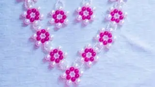 diy.how to make beaded jewelry set at home.beaded necklace tutorial.@BakaChadVideohouse150