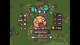 I reached age 100 in taming.io!