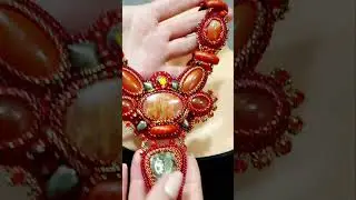 Колье " Пламенная  реликвия"